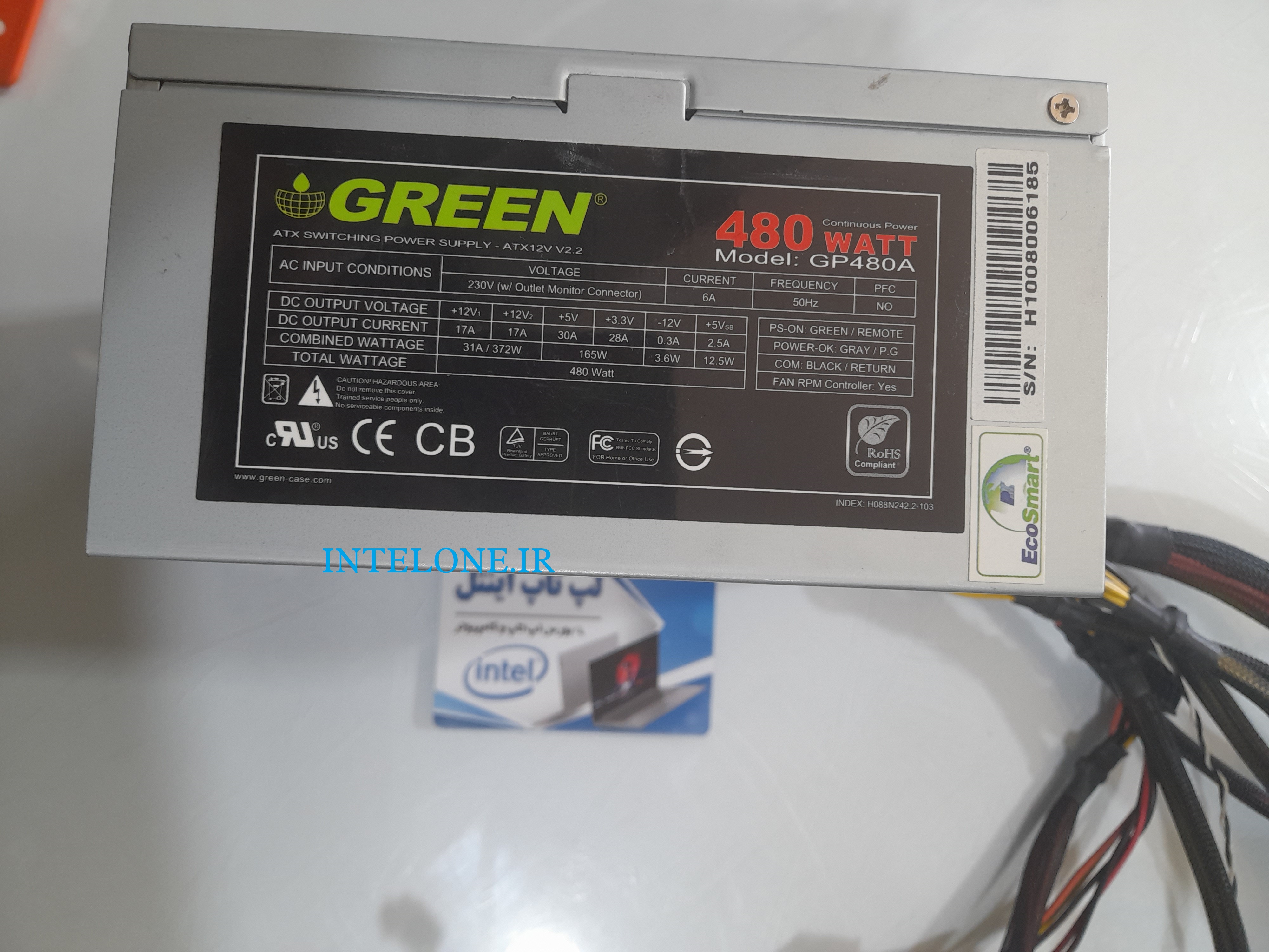 پاور استوک 480 وات  غیر ماژولار   GREEN GP480A