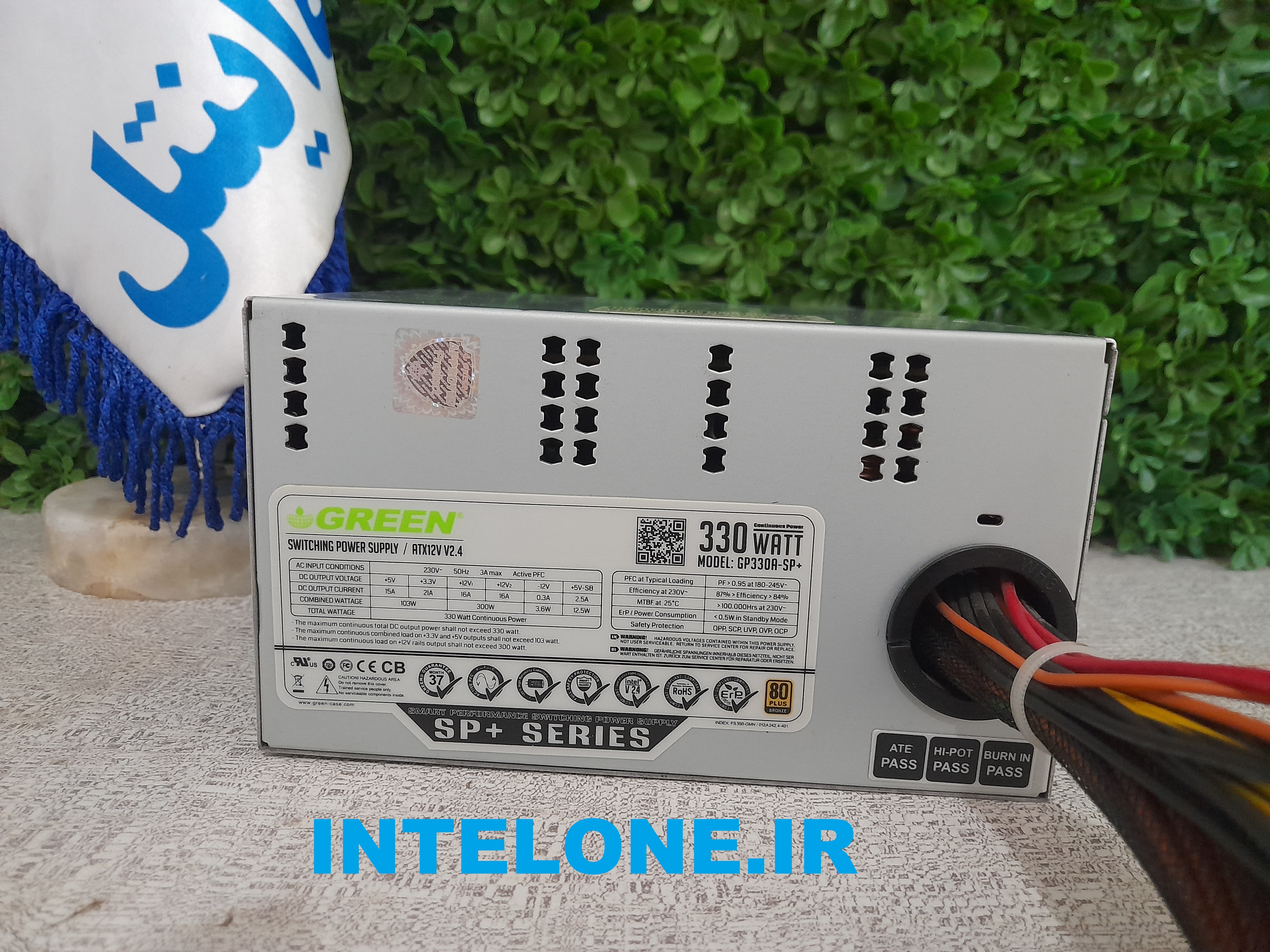 پاور استوک 330 وات 80 پلاس برنز غیر ماژولار GREEN GP330A-SP+