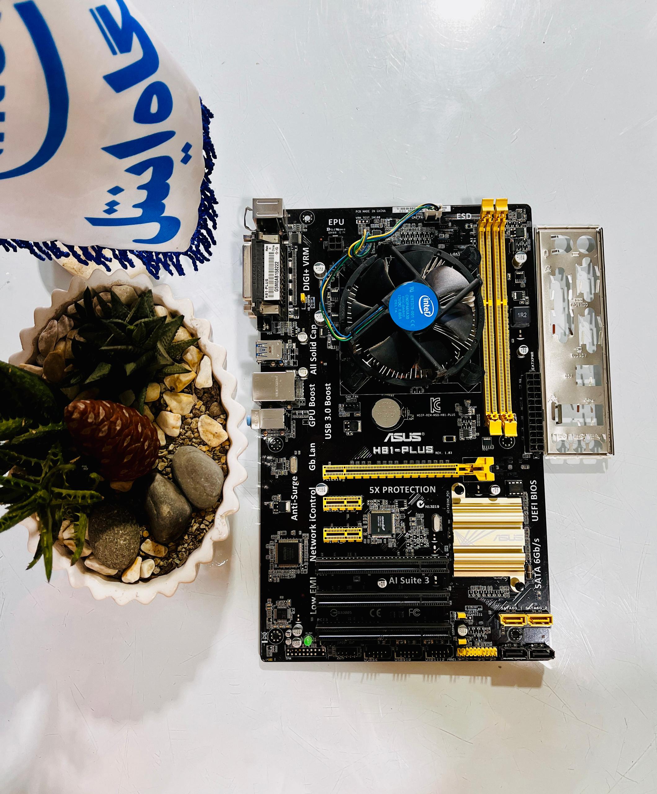 مادربرد  ASUS H81-PLUS/DDR3/استوک