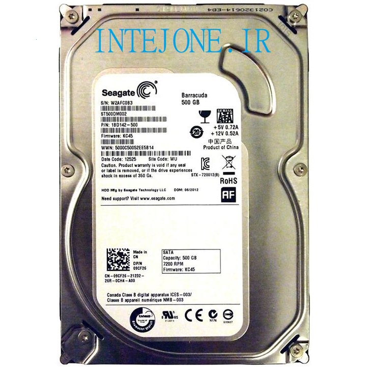هارد استوک 500 گیگ مدلSeagate Barracuda